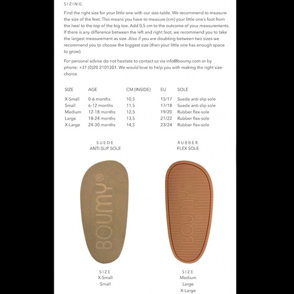 Boumy Leather Baby Booties - Color: Red - Picture 4 of 4